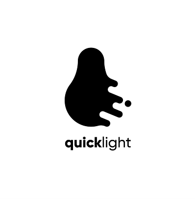 quicklight logo clean geometric light logo mono quick simple