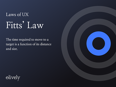 Fitts's Law - The Laws of UX button cta design gestalt hci product design psychology ui ui design user experience user experience design user interface user interface design ux ux ui webdesign website