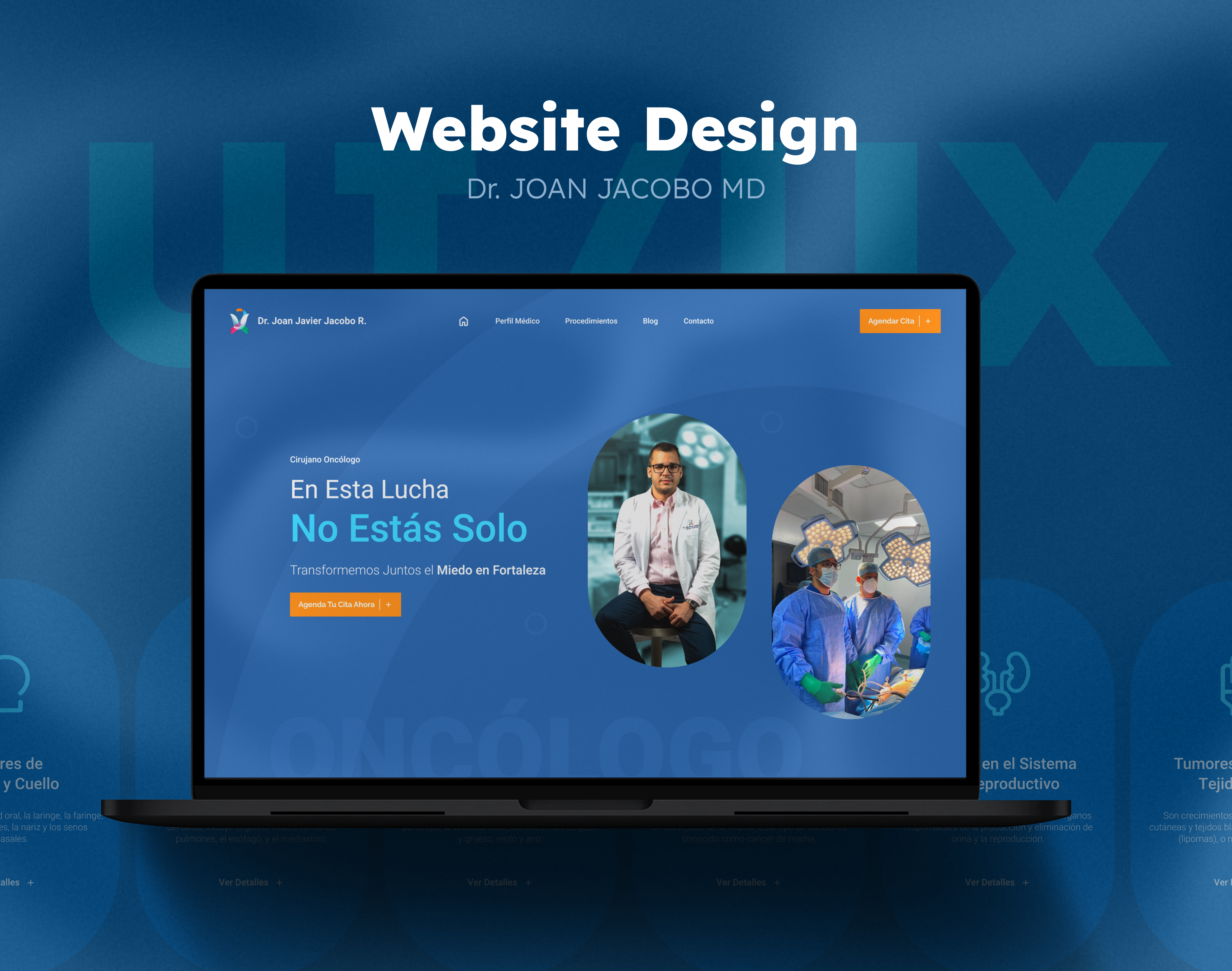 Dr. Joan Jacobo - UI/UX Design cancer develop figma graphic design medic motion graphics oncologo oncology ui uiux web website website design wordpress