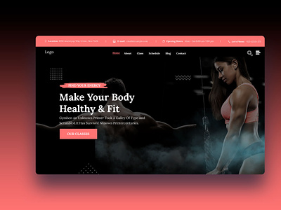 Website Design Services for A Gym Business branding fitness goals get fit gym membership gym service health and wellness healthy lifestyle lose weight mental health nutrition personal trainer ui website design