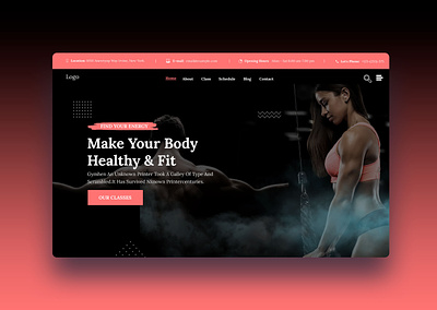 Website Design Services for A Gym Business branding fitness goals get fit gym membership gym service health and wellness healthy lifestyle lose weight mental health nutrition personal trainer ui website design