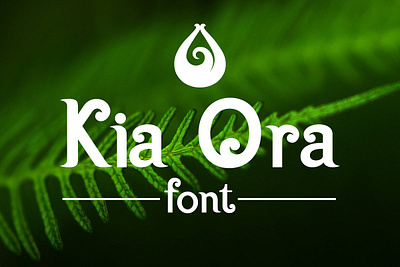 Kia Ora Font Free Download australia carving frond greeting hawaii hawaiian hello hi koru maori maui native nature new zealand polynesian south pacific ocean tasman tattoo zealand