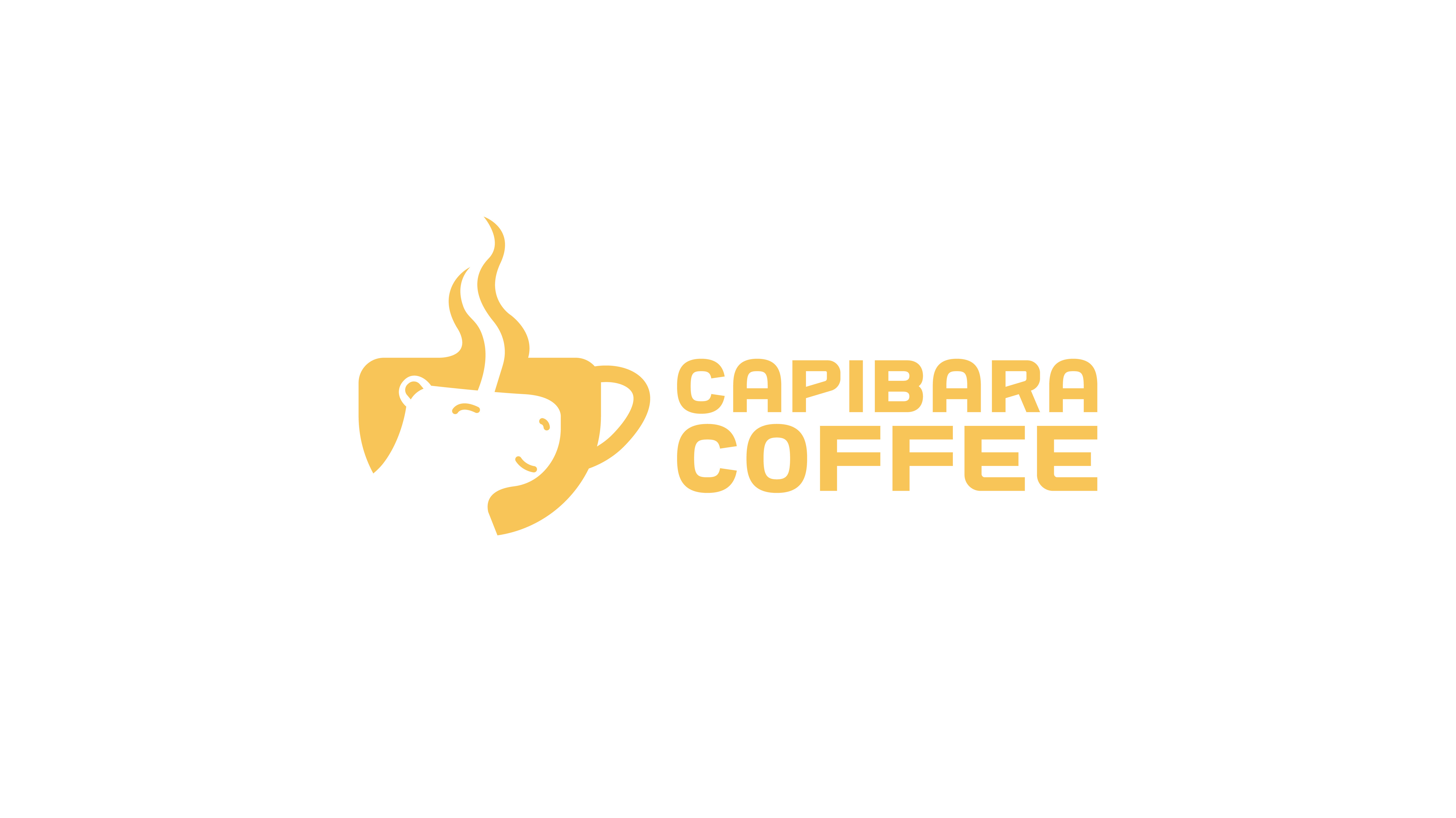 Logo for coffee brand animal branding capibara coffee graphic design logo logo animal logo capibara logo coffee logo cup logo design modern simple logo