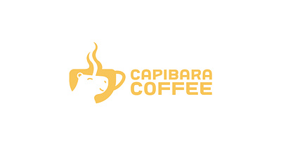 Logo for coffee brand animal branding capibara coffee graphic design logo logo animal logo capibara logo coffee logo cup logo design modern simple logo