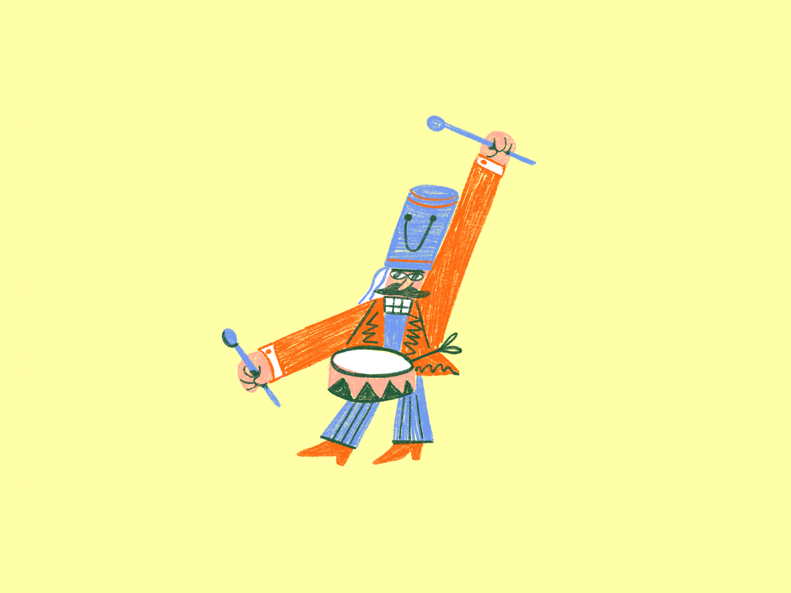 Nutcracker animation character christmas drum frame by frame frame to frame gif holiday holidays illustration loop music nutcracker toy