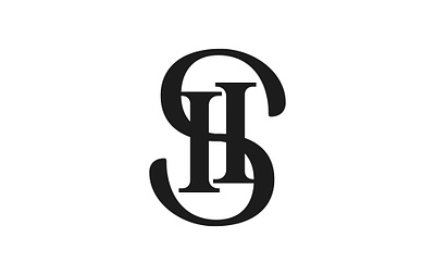 SH Letter Mark branding design flat graphic design icon lettermark letters logo logo design popular logo sh vector