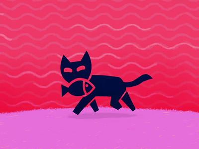 Escape! – Tamayo cat adobefresco animation cat illustration