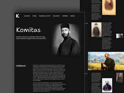 longread about KOMITAS doctrine design longread typography ui ux uxui web design web