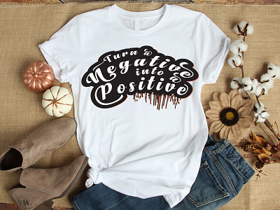 Typography T-shirt Design positive