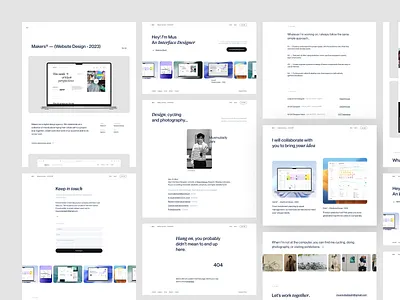 Portfolio Website 404 about agency clean contact design framer hero homepage layout minimalist portfolio studio template ui uiux web site website works