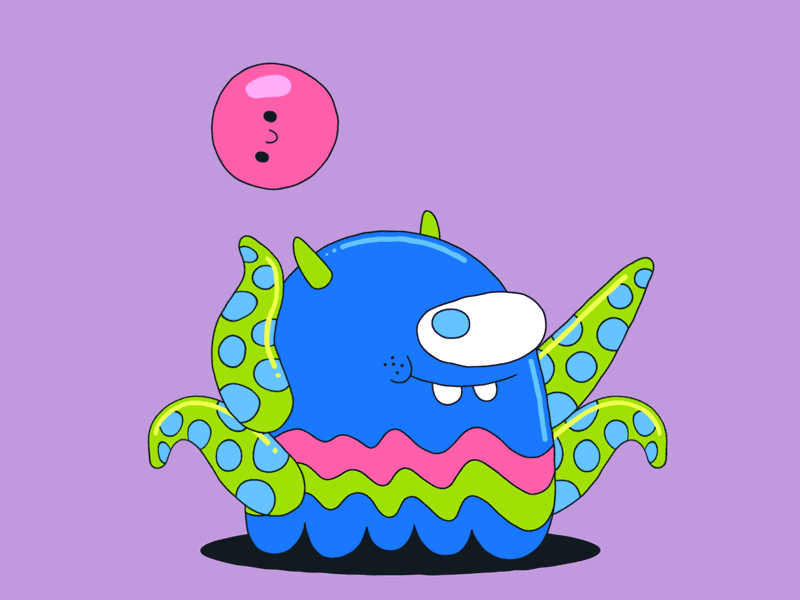 Alien pea juggler alien animation cyclops gif juggle juggler loop tentacle tentacles