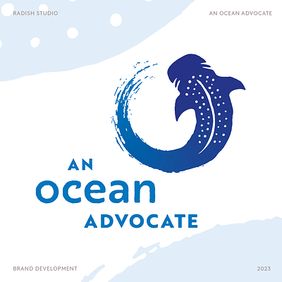 An Ocean Advocate Brand Development brand development branding graphic design logo logo design print design typography