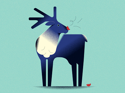 Ohh deer (Personal '23) animals character design editorial grain graphic design illustration