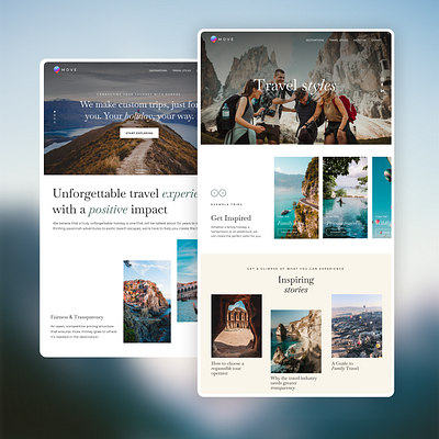 Travel Blog app blog branding design illustration logo minimal nature travel ui ux web website