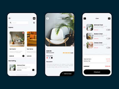 Furniture Shopping Mobile App UI android app app animation app concept app dashboard app designer app development app ui app ui kit app ui ux app uiux ios app iphone app iphone x mobile app mobile app development mobile app experience mobile app ui mobile application mobile apps ui ux