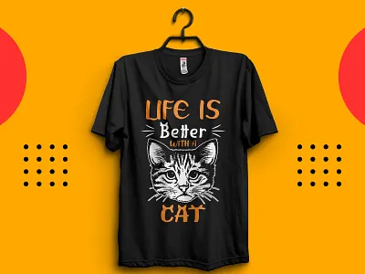 Cat T-shirt Design cat design cat t shirt design custom t shirt design