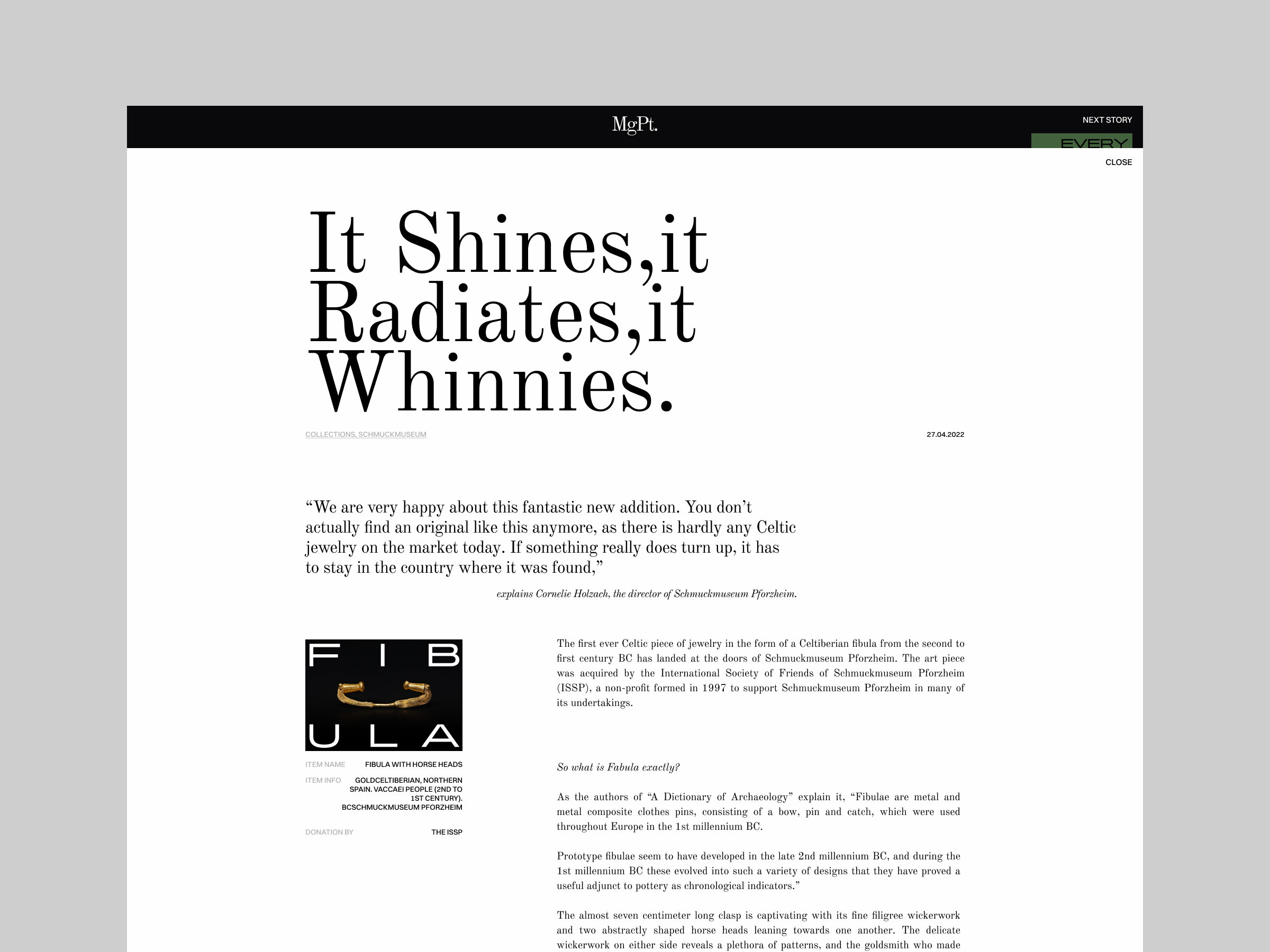 MgPt. — 2/2 animation article blog high end mgpt minimalism ui web web design