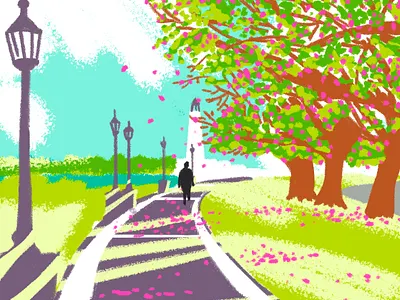 Santa Fe, my city digitalart illustration