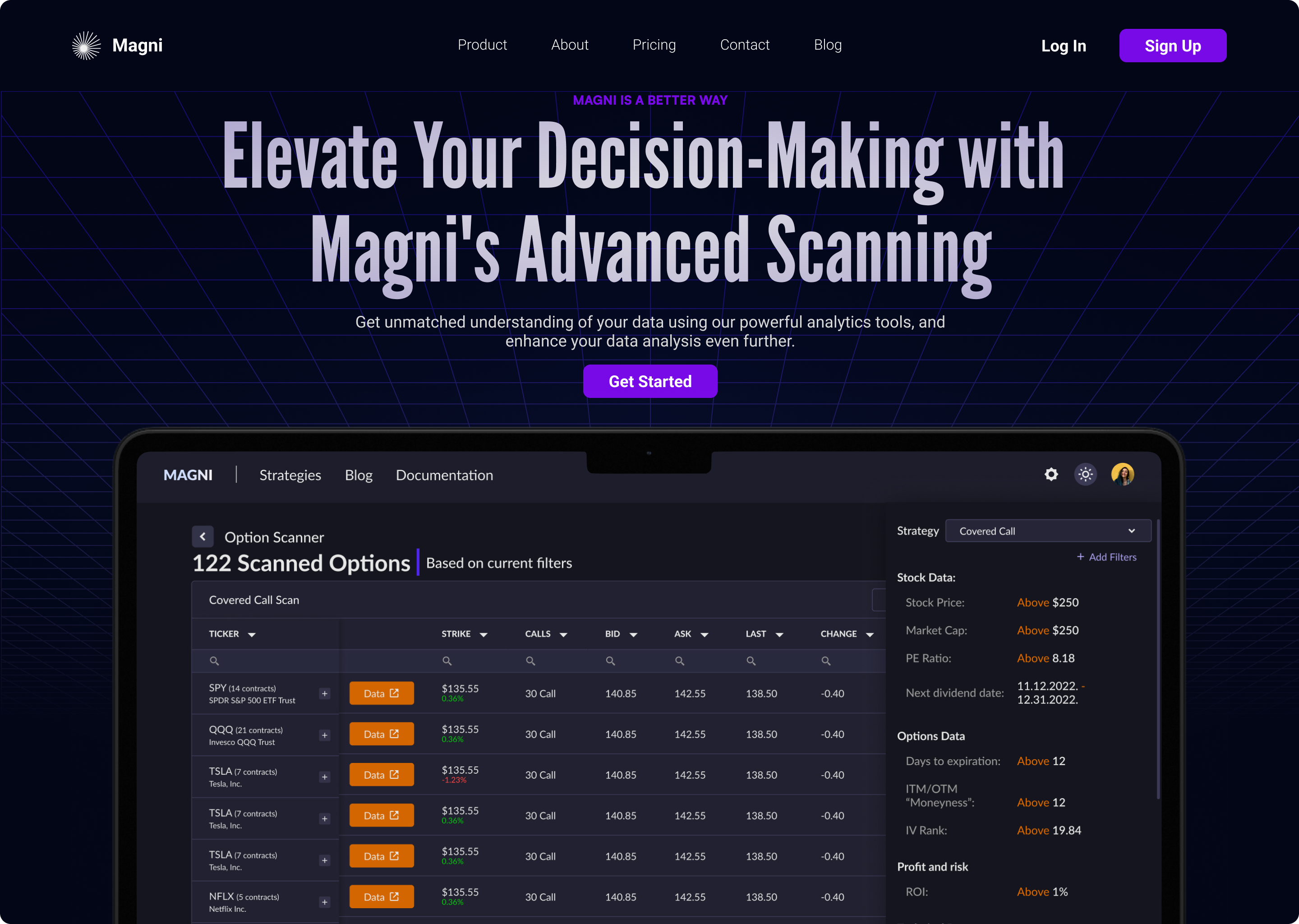 SaaS Landing Page ai dark data figma landing page platform saas saas design saas landing page service tool ui web design