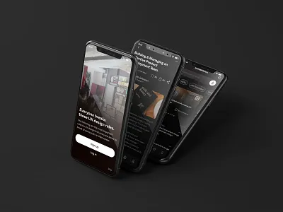 NEWS/ Magazine Mobile App UI learning magazine app medium motion graphics news quora ui