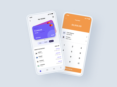 Wallet App UI Design bank banking app clean crypto crypto app crypto currency crypto exchange finance finance app ios minimal mobile mobile app mobile banking mobile ui nft payment transaction ui wallet app