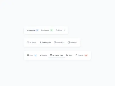 Tabs UI component | Detachless UI library component design design system detachless figma library navigation status tabs ui web web design webdesign