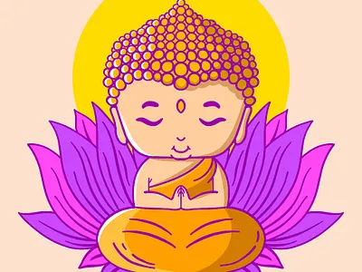 Little Buddha digitalart digitaldrawing illustration spirituality