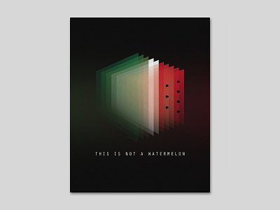 This is Not a Watermelon gaza geometric graphic design illustration palestine