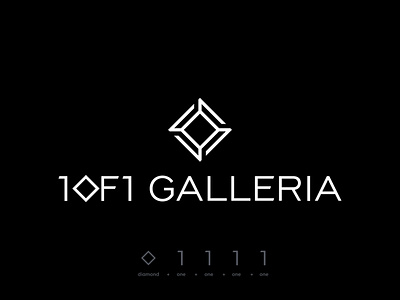 1OF1 GALLERIA - Final Jewerly Logo Design abstract brand identity diamond jewelry letter logo logo design luxurious luxurious logo luxury luxury logo modern