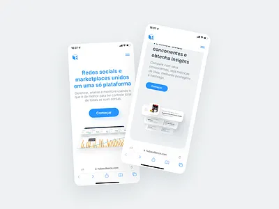 Hub Audience - Landing page design ui ui design ux website