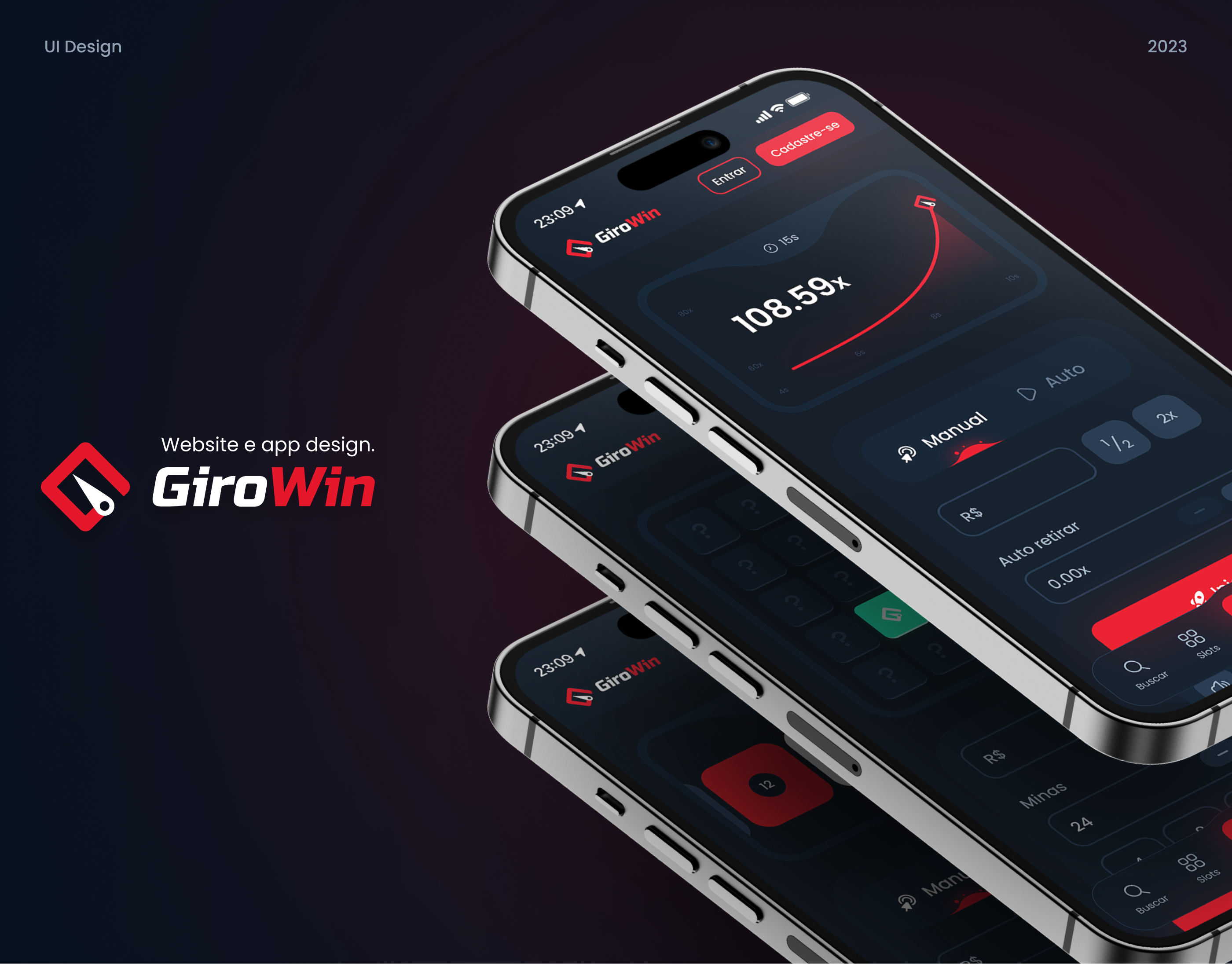 Online casino - App e website ui ui design ux ux design