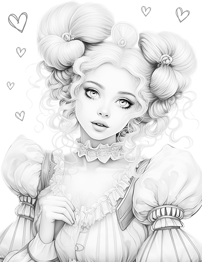 Sweetheart 1 adult coloring ai generated ai generated coloring black and white coloring page ddlg coloring greyscale coloring page illustration printable coloring sexy coloring sexy coloring page