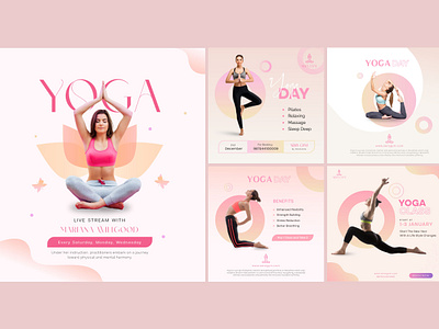 Yoga Class Social Media Poster Design advertising graphic design instagramposter marketing meditation poster posterdesign socialmedia yoga