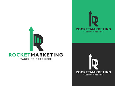 Rocket Marketing Logo Design 3d animation branding business logo graphic design growth logo logo modern logo motion graphics r initial r logo r marketing r trading logo rocket marketing logo strategy logo ui unique logo