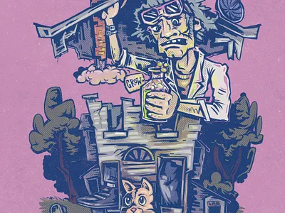 Growing Out of The Basement Lab comic comicbook design drawing funny illustration style