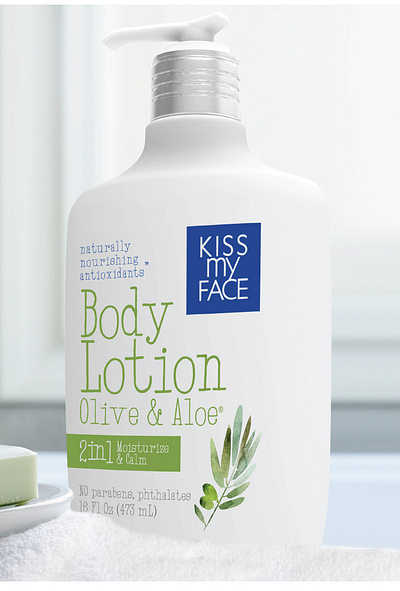 Kiss my Face beauty beauty care bottle bottle design branding healthcare package design packaging rebranding