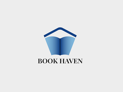 Book Haven - Book Store Logo & Brand Identity Design book shop brand identity branding graphic design logo logo design