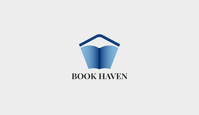 Book Haven - Book Store Logo & Brand Identity Design book shop brand identity branding graphic design logo logo design