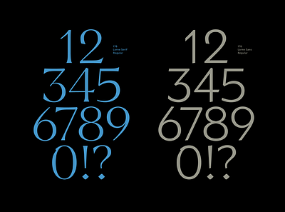 Lorne Typeface 123 123 black design font numerals type typeface typography