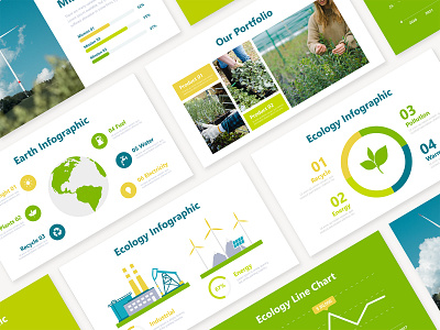Ecology Presentation business charts company diagram ecology infographics portfolio presentation team