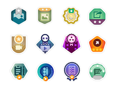 Reward badges badges graphic design logo logo design vector