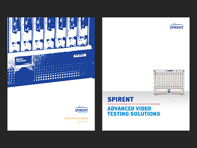 Spirent brochure covers brochure coverdesign design graphic design technology