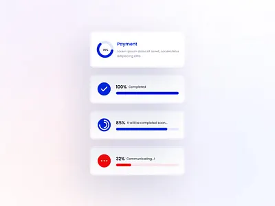 Your Progress Card UI Design cart design cart ui consept icon payment progress progress bar timeline