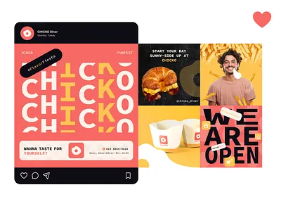 CHICKO - Social Media 3d brand branding character design flat identity illustration instagram logo minimal mockup post social media ui vector