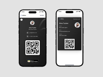 Add to Apple Wallet app design apple wallet business card design mobile app real estate ui uidesign uidesigner ux virtual business card