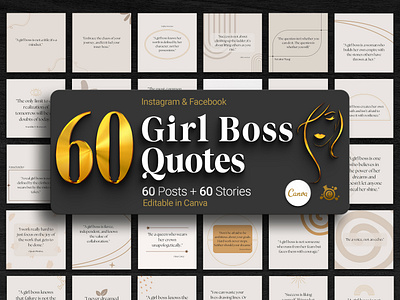 Girl Boss Quotes Canva Template canva canva template canva template lab canva templates coaching business daily quotes design quote girl boss girl power inspirational quotes life coach templates life coaching lifecoach mental mental health mentalhealth motivational quotes quotations quote quotes