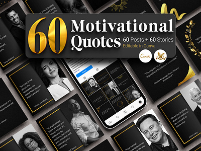 Motivational Quotes Instagram Post & Story Canva Template canva canva template canva template lab canva templates coaching business daily quotes design graphic design inspirational quotes inspiring quotes motivation motivational quote motivational quotes motivationalquotes positive quote quote quotes turnitstudio