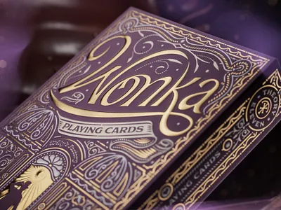 🍭🍬Wonka🍫🎩 design engraving etching illustration packaging design peter voth design playing cards theory11 vector wonka