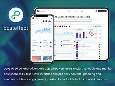 posteffect.io app dahsboard effect figma post social media ui ux