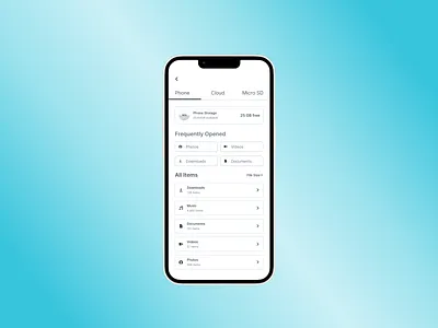 File Manager file manager mobile mobile ui ui user interface
